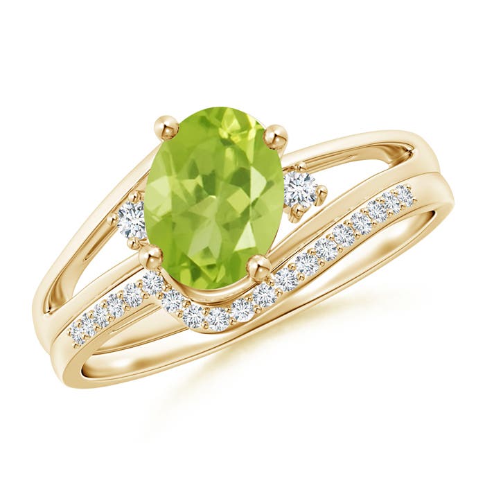 AA - Peridot / 1.55 CT / 14 KT Yellow Gold