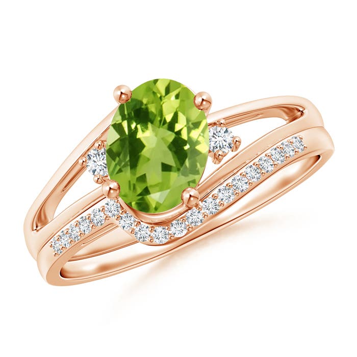 AAA - Peridot / 1.55 CT / 14 KT Rose Gold