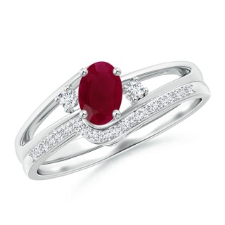 Oval A Ruby