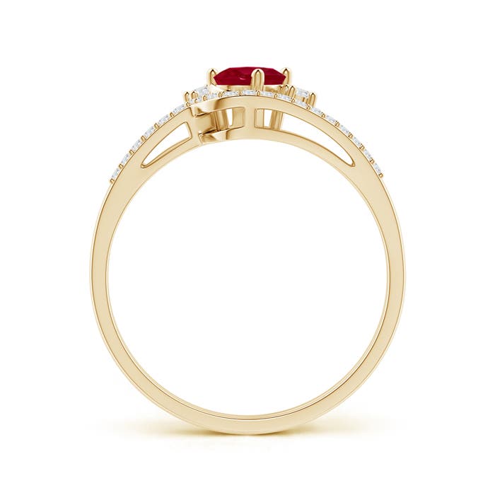 AA - Ruby / 0.73 CT / 14 KT Yellow Gold