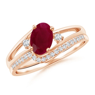 Oval A Ruby