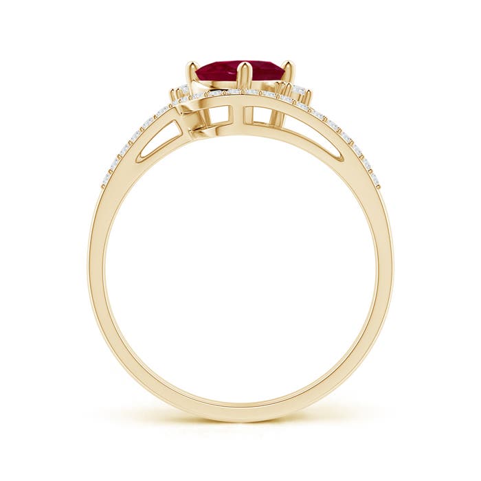 A - Ruby / 1.13 CT / 14 KT Yellow Gold