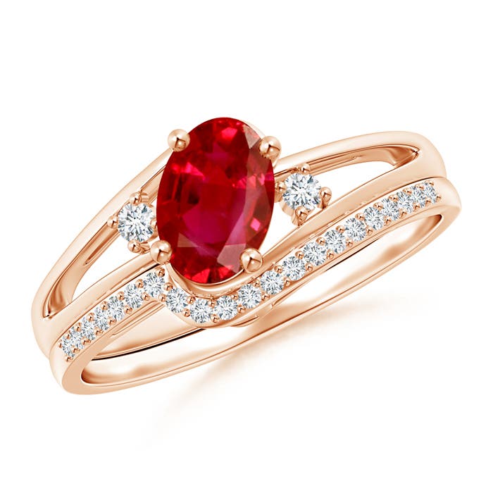 AAA - Ruby / 1.13 CT / 14 KT Rose Gold