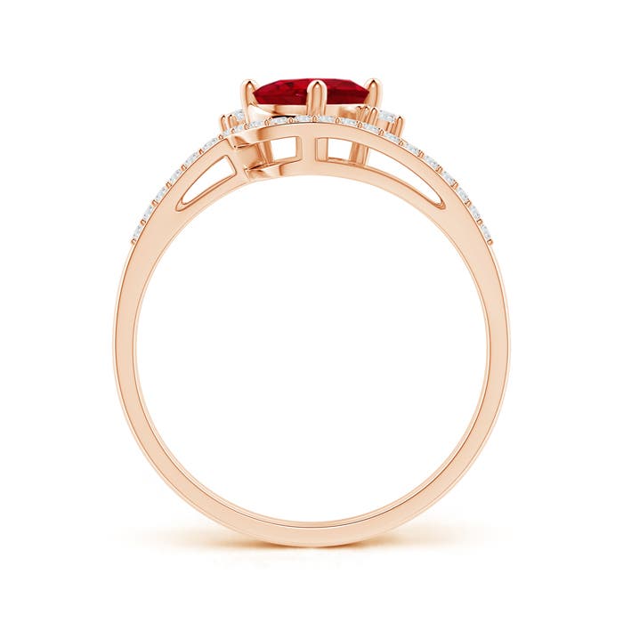 AAA - Ruby / 1.13 CT / 14 KT Rose Gold