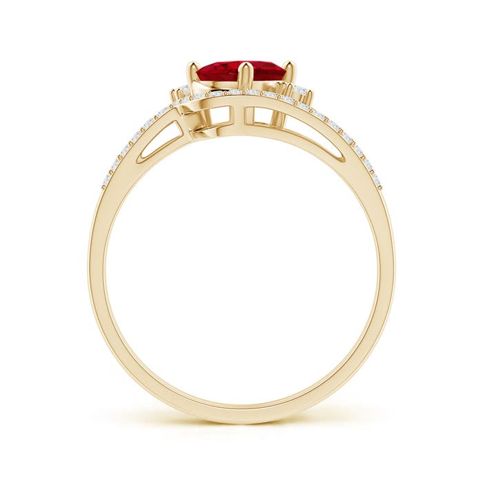 AAA - Ruby / 1.13 CT / 14 KT Yellow Gold