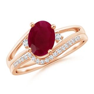 Oval A Ruby
