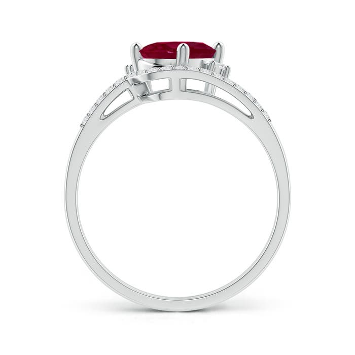 A - Ruby / 1.45 CT / 14 KT White Gold