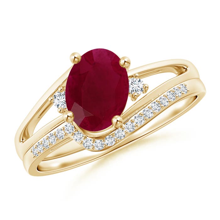 A - Ruby / 1.45 CT / 14 KT Yellow Gold