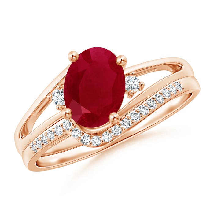 AA - Ruby / 1.45 CT / 14 KT Rose Gold