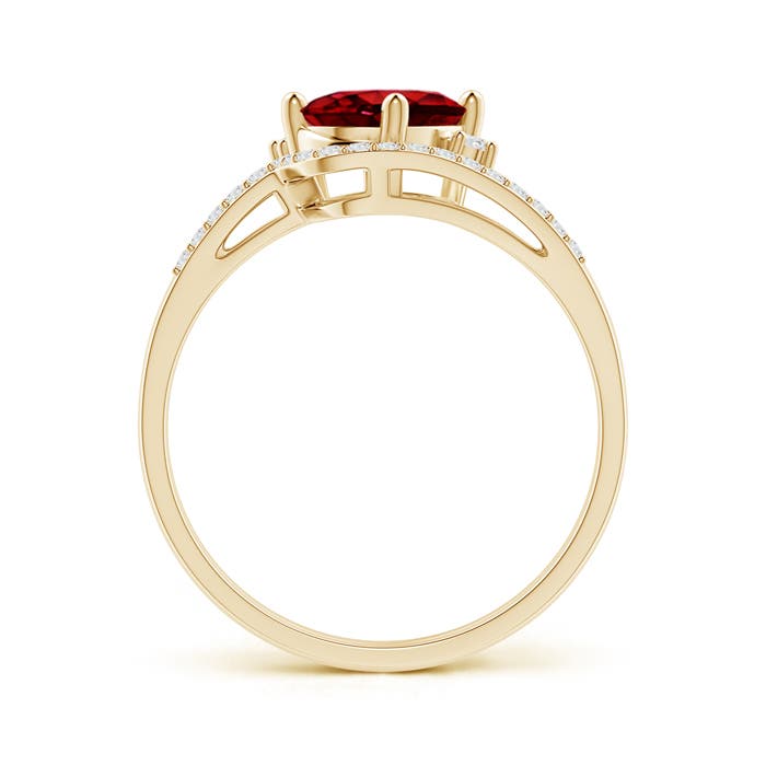 AAAA - Ruby / 1.45 CT / 14 KT Yellow Gold