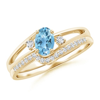Oval A Swiss Blue Topaz
