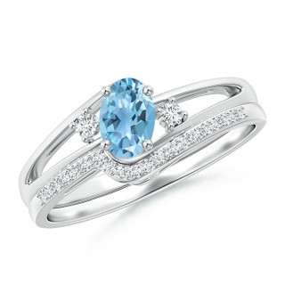 Oval A Swiss Blue Topaz