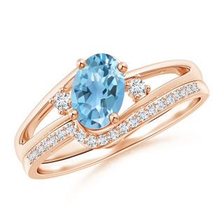 Oval A Swiss Blue Topaz