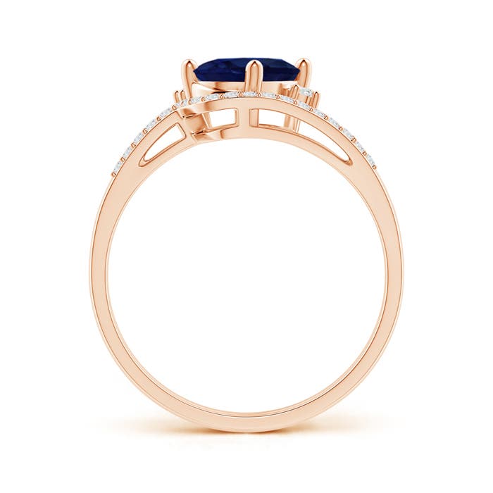 A - Blue Sapphire / 1.75 CT / 14 KT Rose Gold