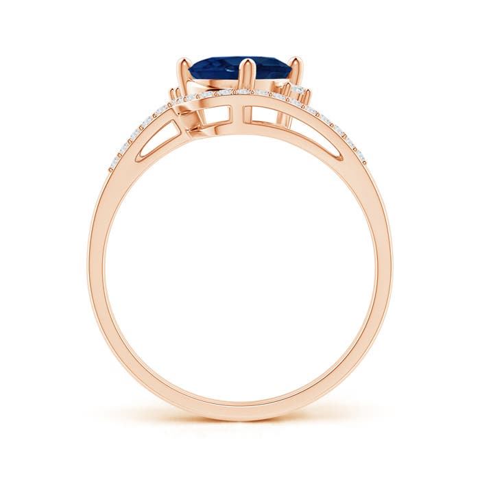 AA - Blue Sapphire / 1.75 CT / 14 KT Rose Gold