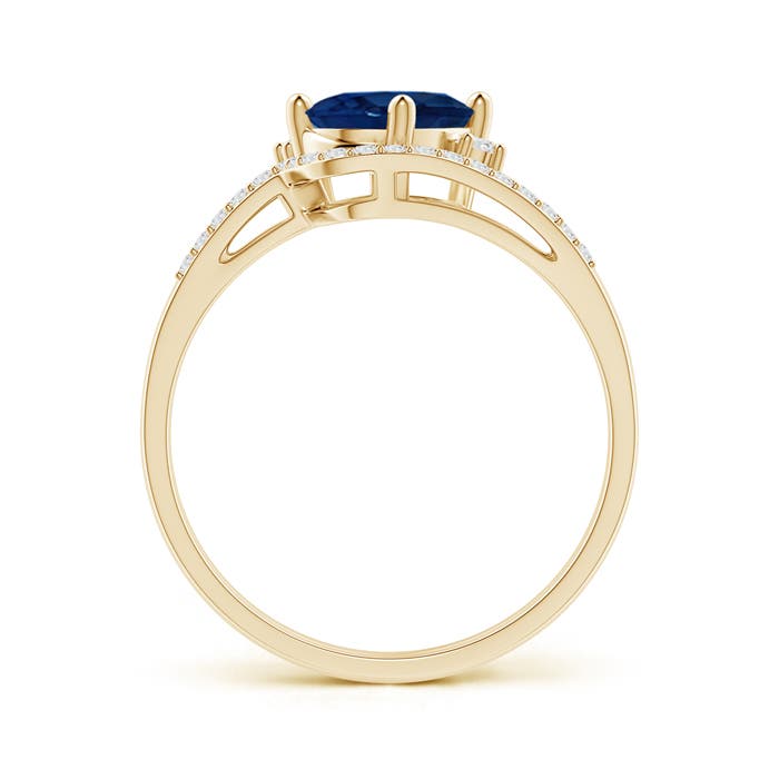 AA - Blue Sapphire / 1.75 CT / 14 KT Yellow Gold