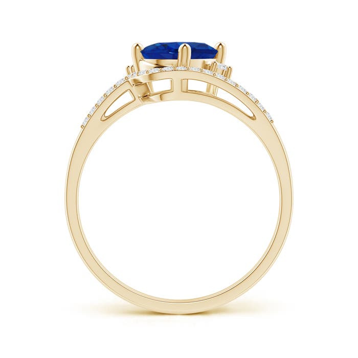 AAA - Blue Sapphire / 1.75 CT / 14 KT Yellow Gold