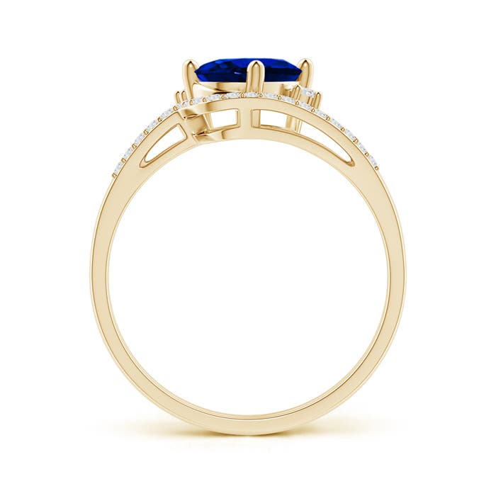 AAAA - Blue Sapphire / 1.75 CT / 14 KT Yellow Gold