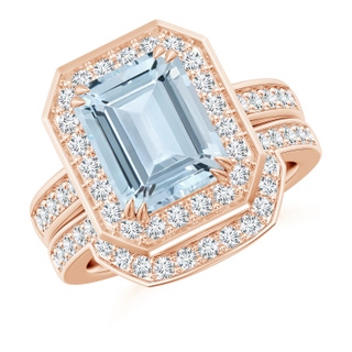 Emerald Cut A Aquamarine