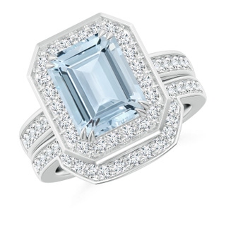 Emerald Cut A Aquamarine