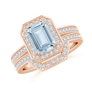 Emerald Cut A Aquamarine