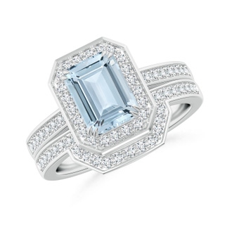 Emerald Cut A Aquamarine