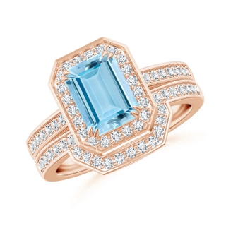 Emerald Cut AAAA Aquamarine