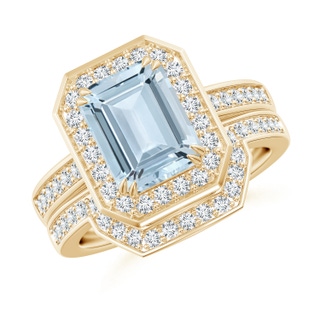 Emerald Cut A Aquamarine