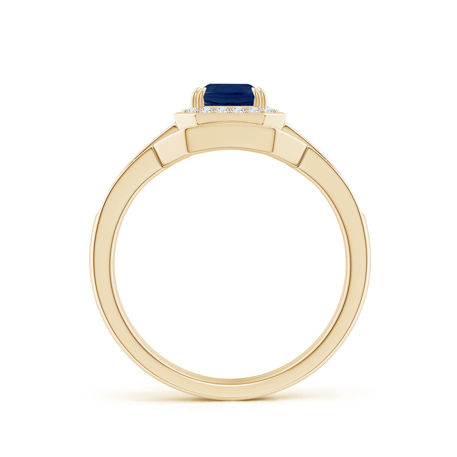 A - Blue Sapphire / 1.38 CT / 14 KT Yellow Gold