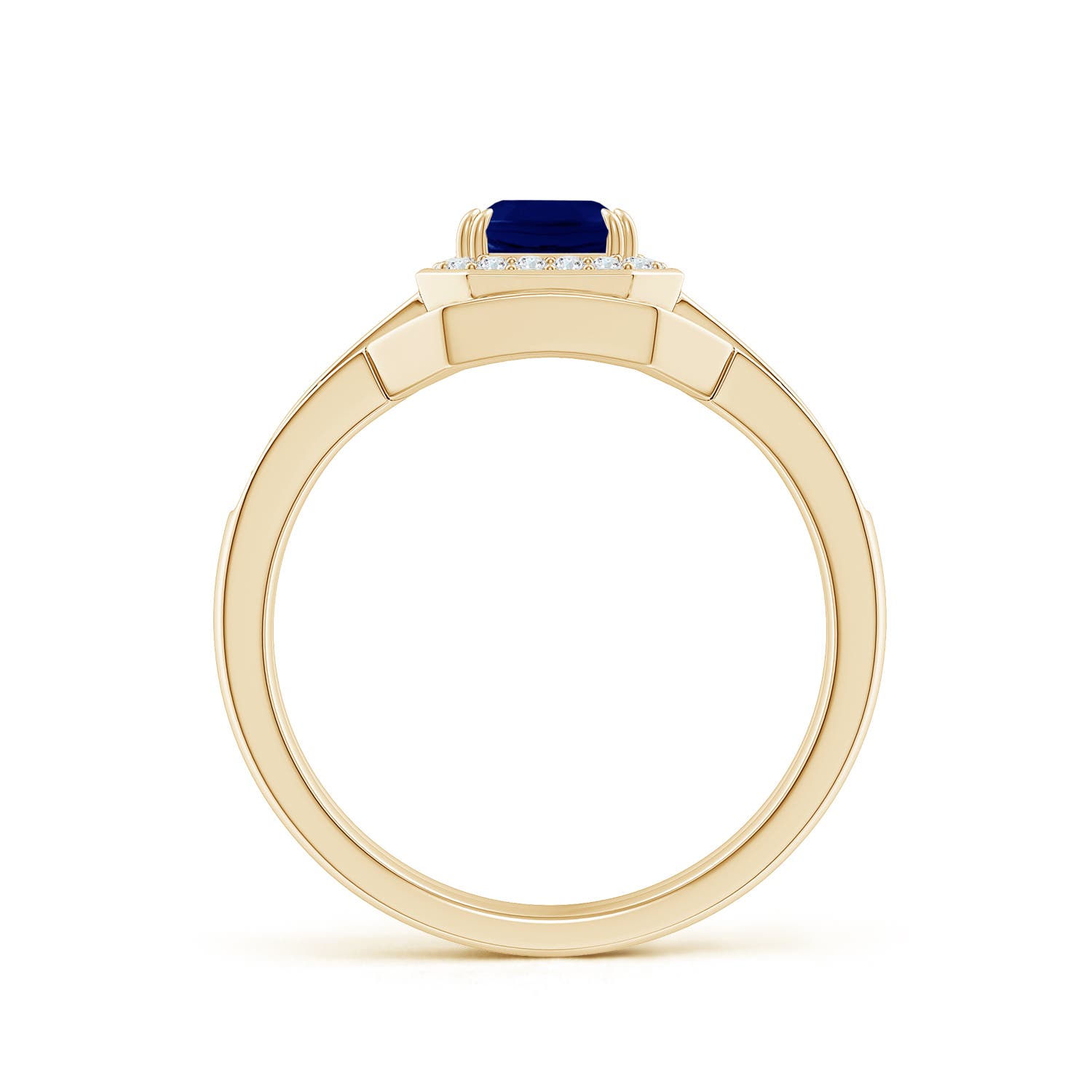 AA - Blue Sapphire / 1.38 CT / 14 KT Yellow Gold