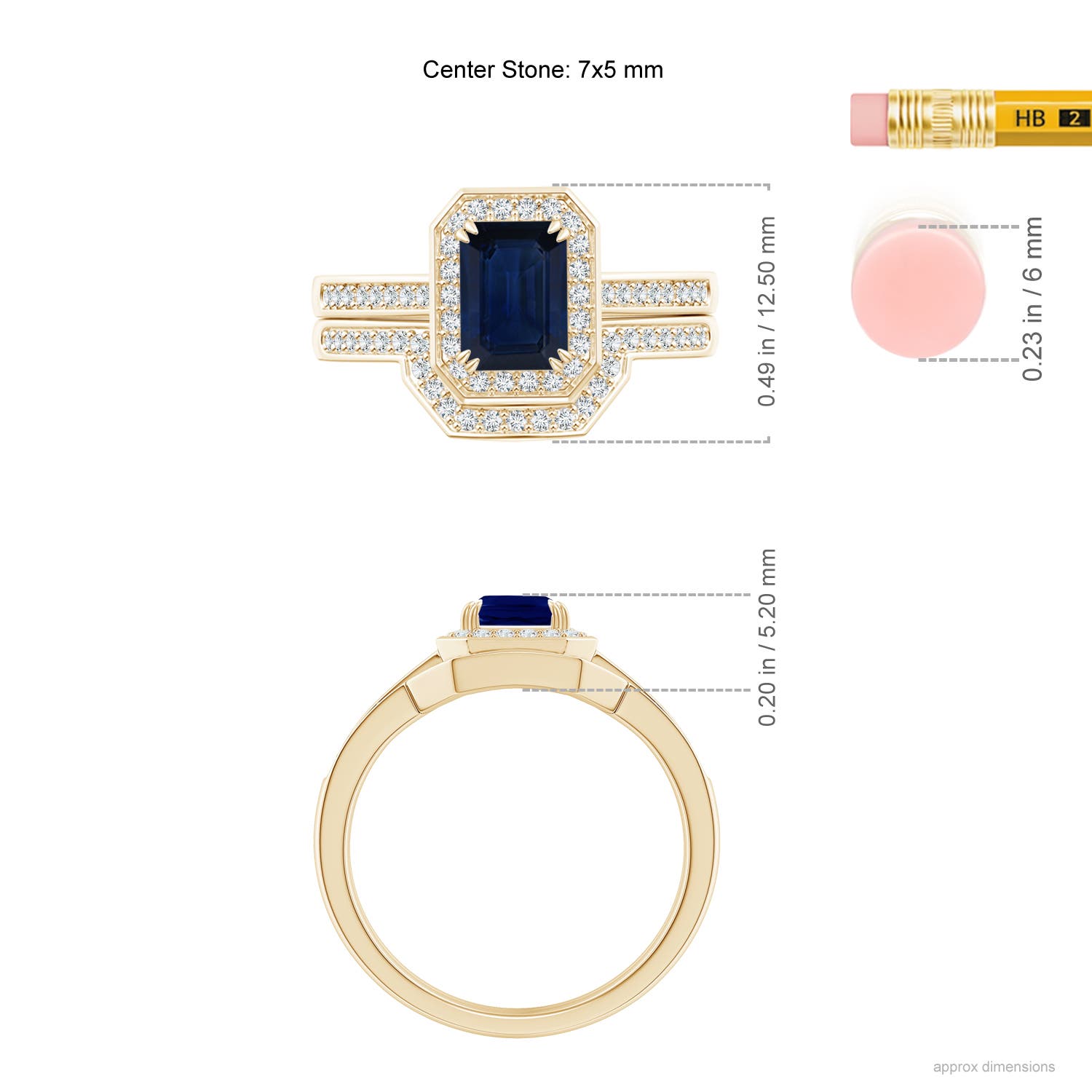 AA - Blue Sapphire / 1.38 CT / 14 KT Yellow Gold