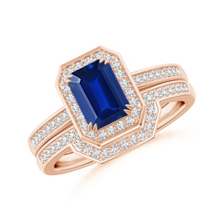 Emerald Cut AAAA Blue Sapphire