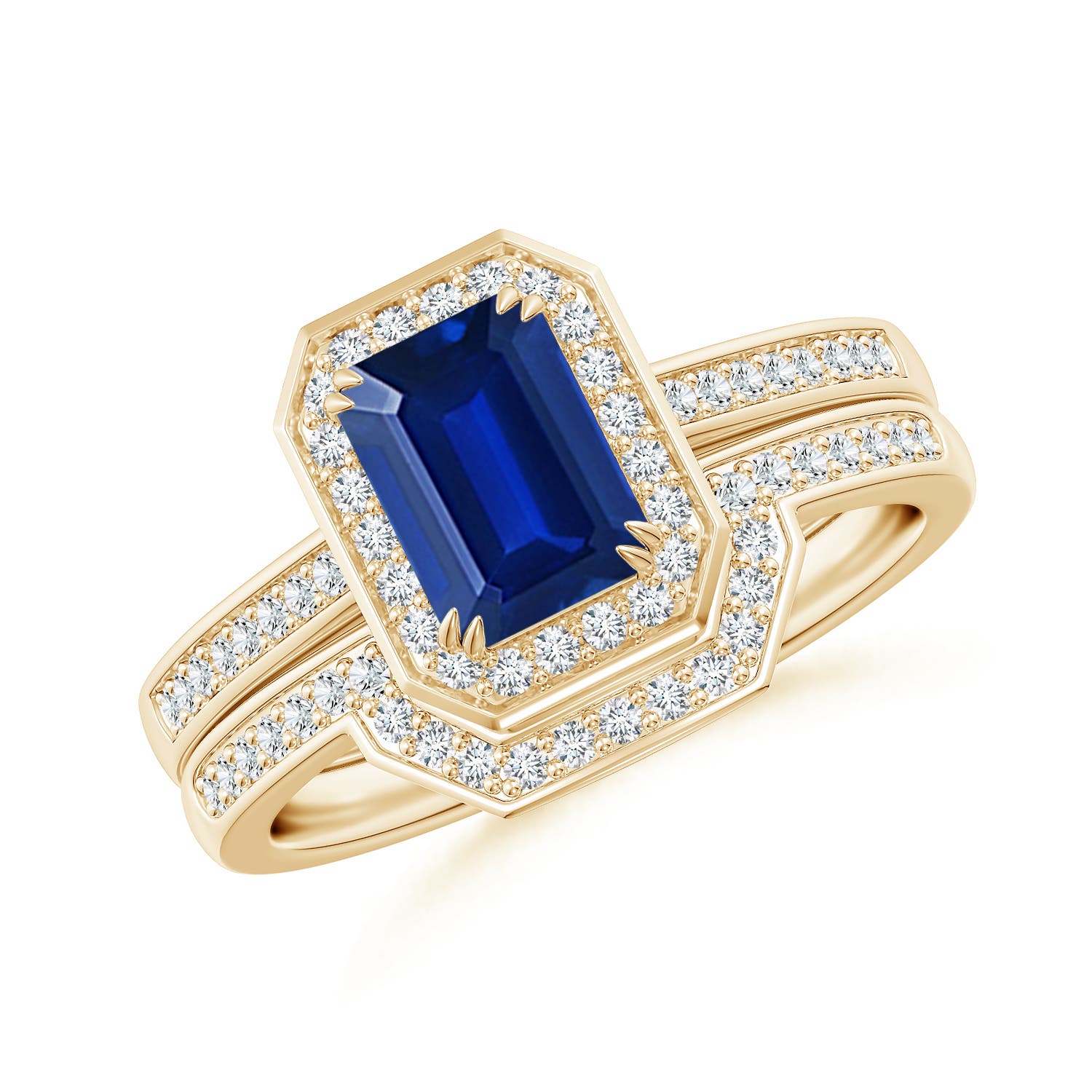 AAAA - Blue Sapphire / 1.38 CT / 14 KT Yellow Gold