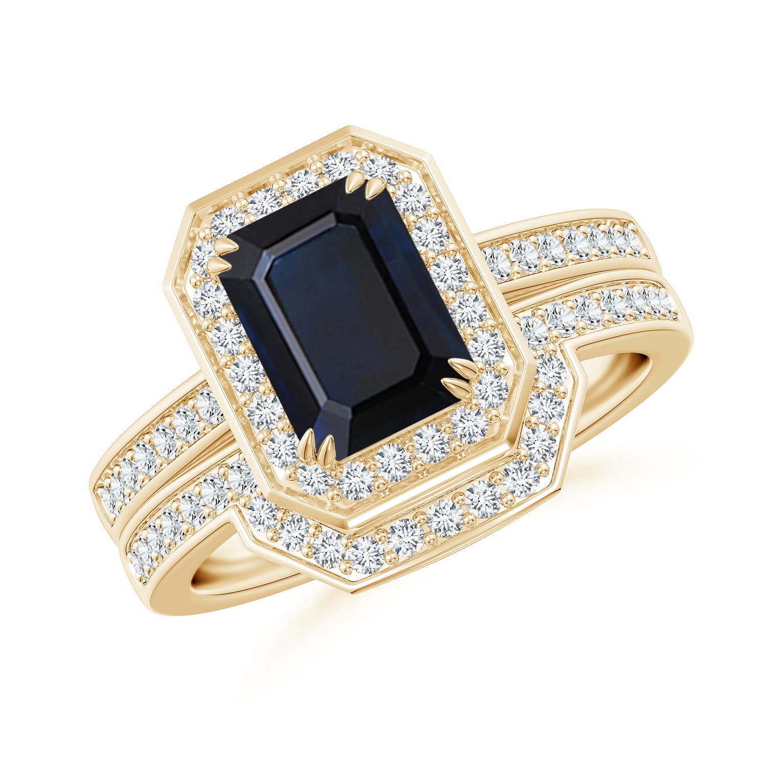 A - Blue Sapphire / 2.14 CT / 14 KT Yellow Gold