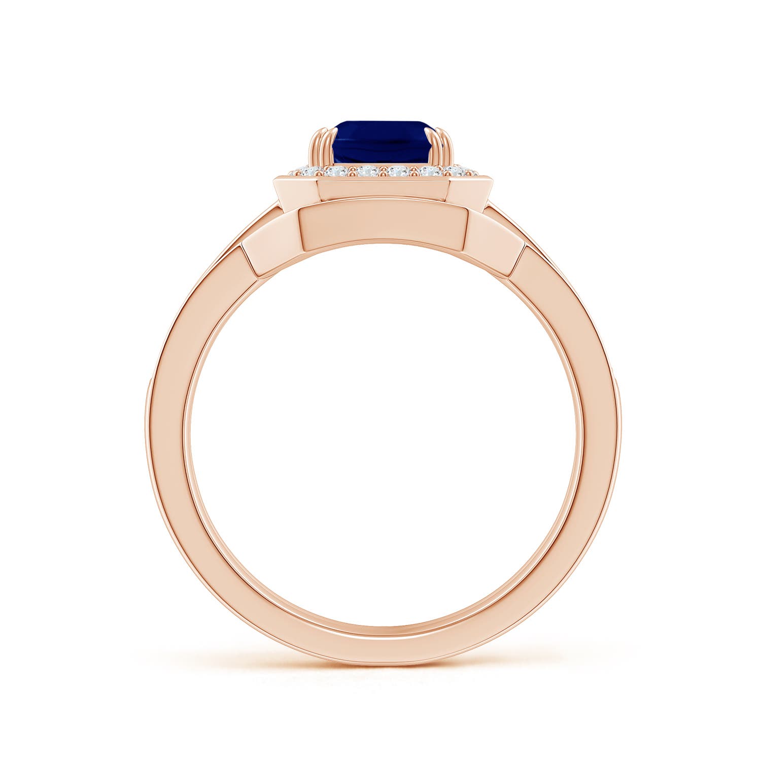 AA - Blue Sapphire / 2.14 CT / 14 KT Rose Gold