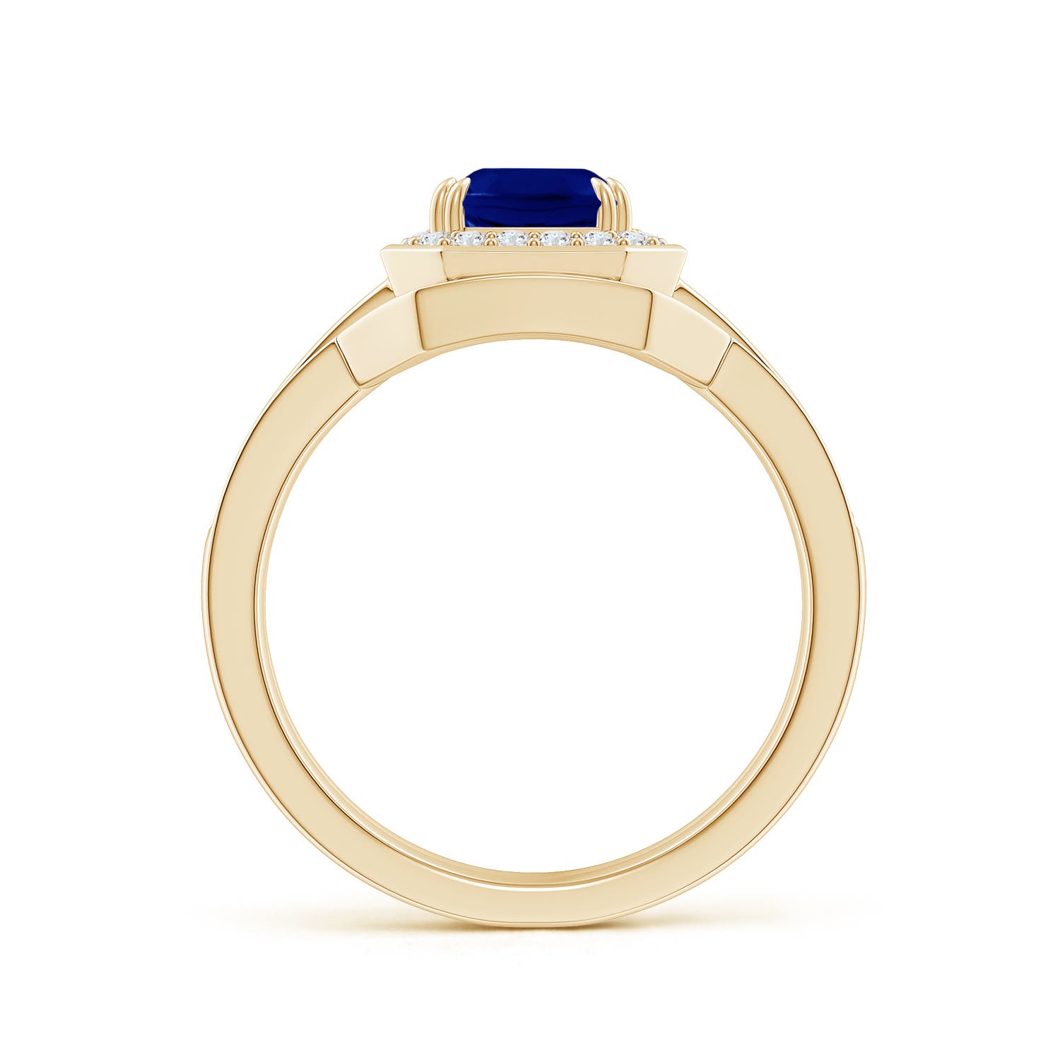 AAA - Blue Sapphire / 2.14 CT / 14 KT Yellow Gold