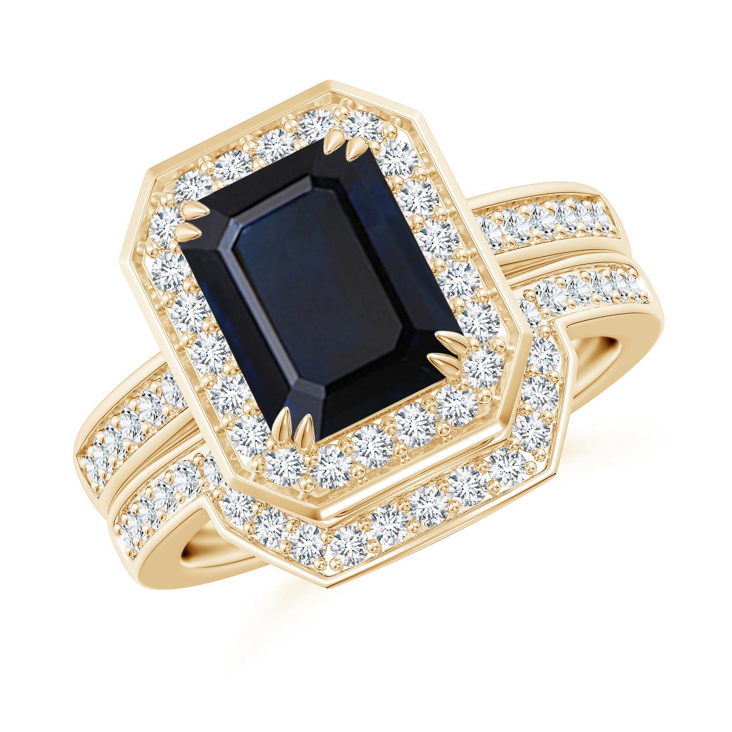 A - Blue Sapphire / 2.99 CT / 14 KT Yellow Gold