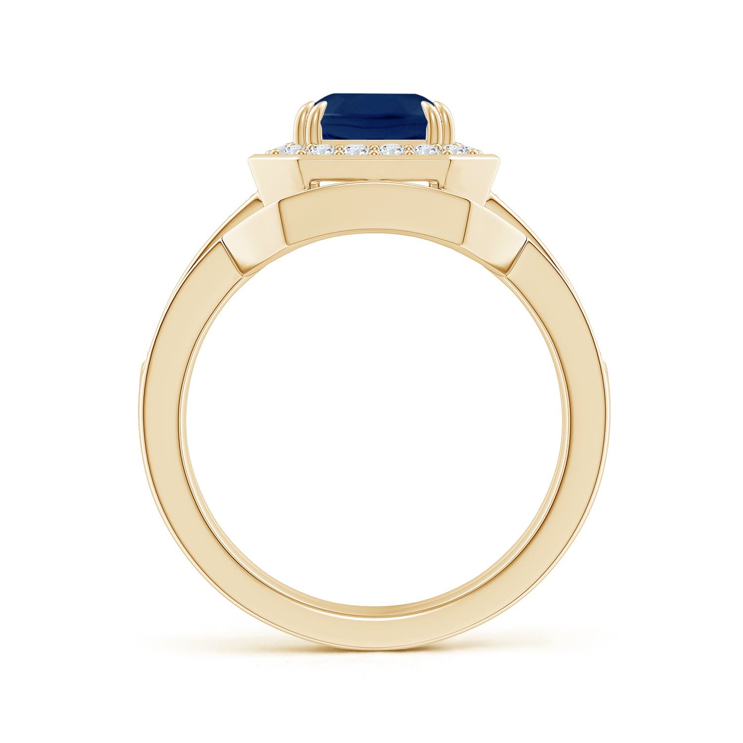 A - Blue Sapphire / 2.99 CT / 14 KT Yellow Gold