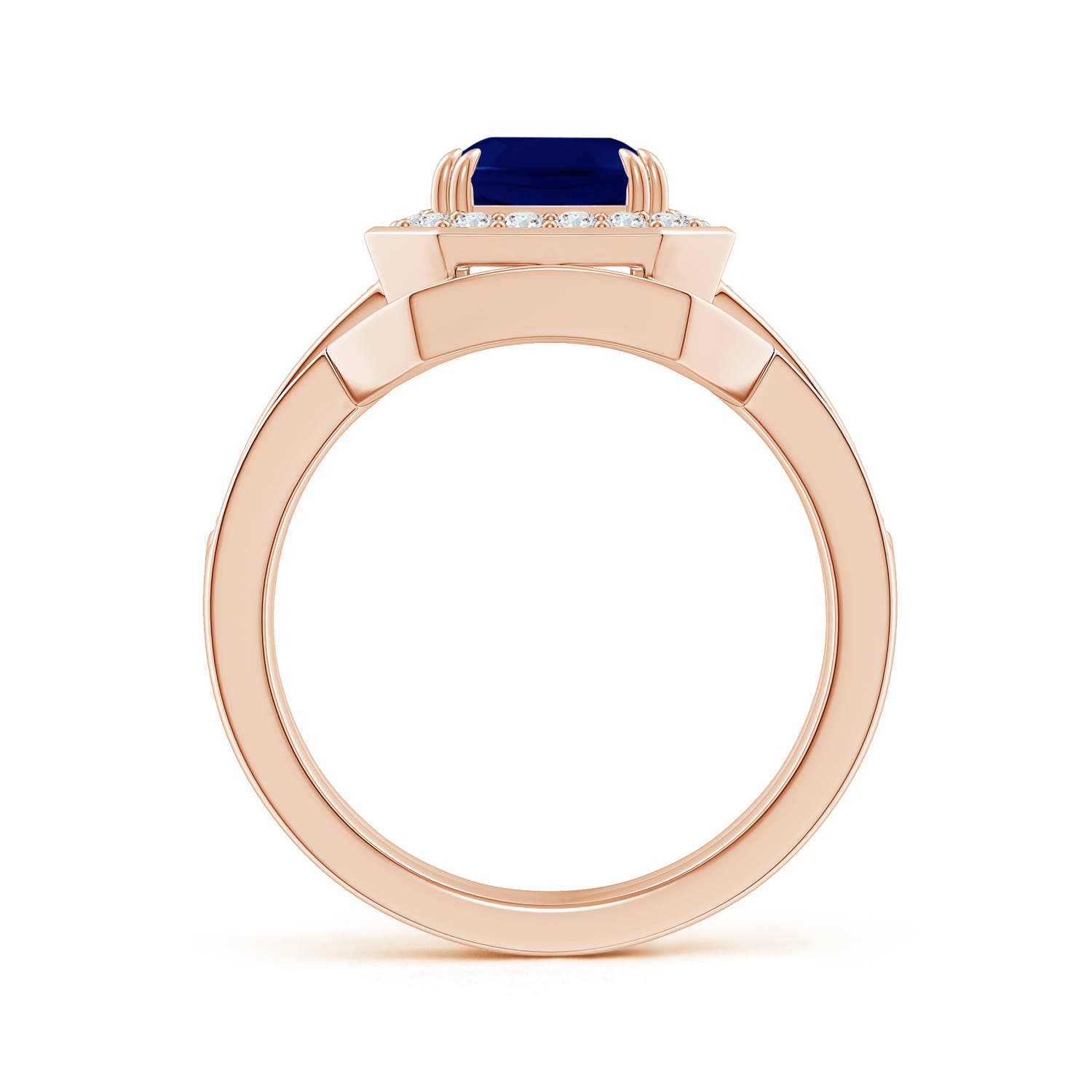 AA - Blue Sapphire / 2.99 CT / 14 KT Rose Gold