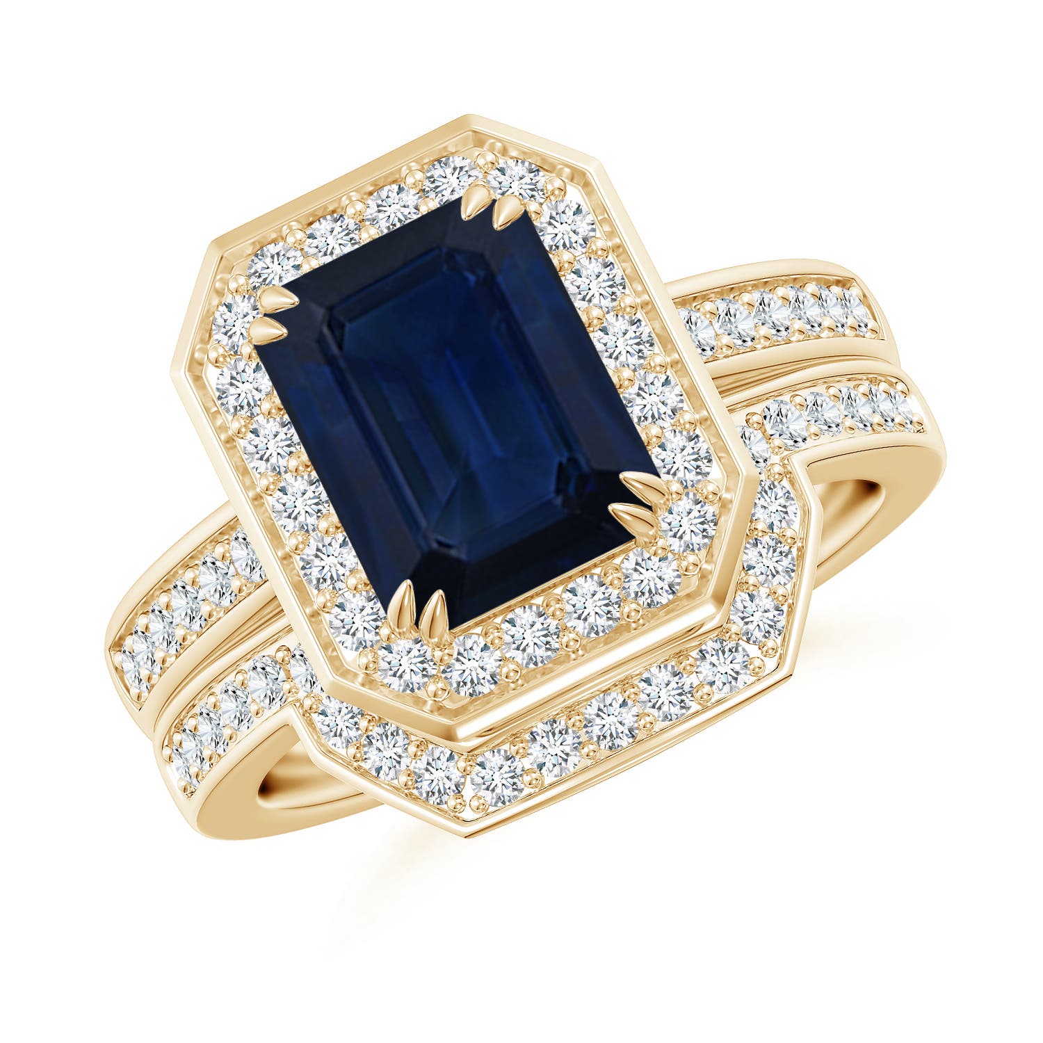 AA - Blue Sapphire / 2.99 CT / 14 KT Yellow Gold