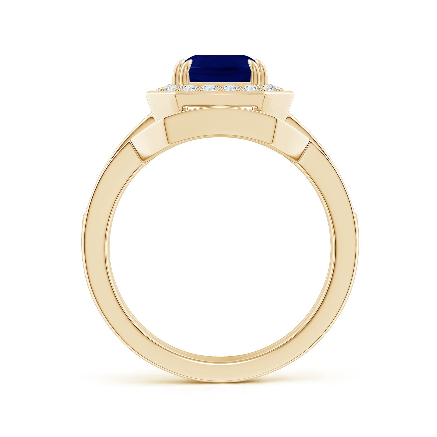 AA - Blue Sapphire / 2.99 CT / 14 KT Yellow Gold