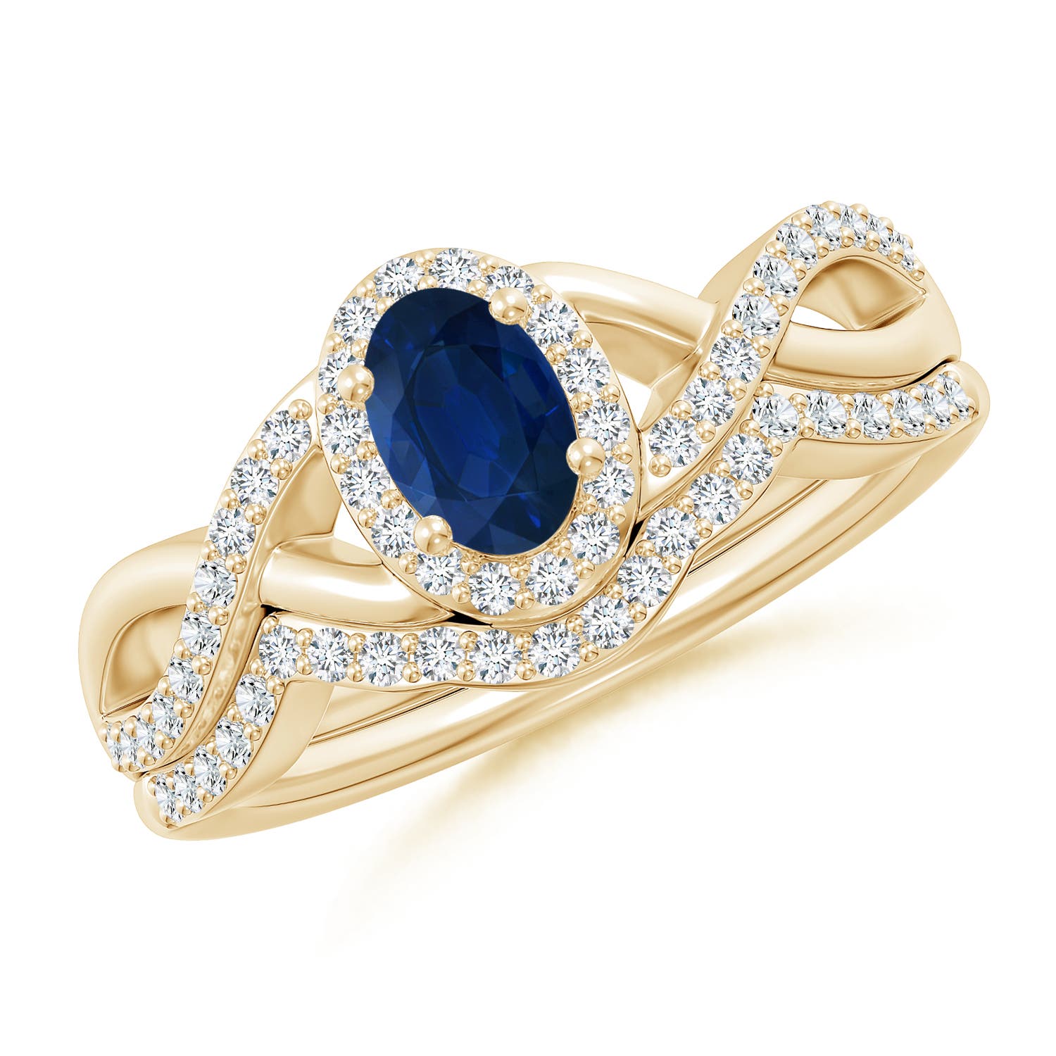 AA - Blue Sapphire / 0.95 CT / 14 KT Yellow Gold