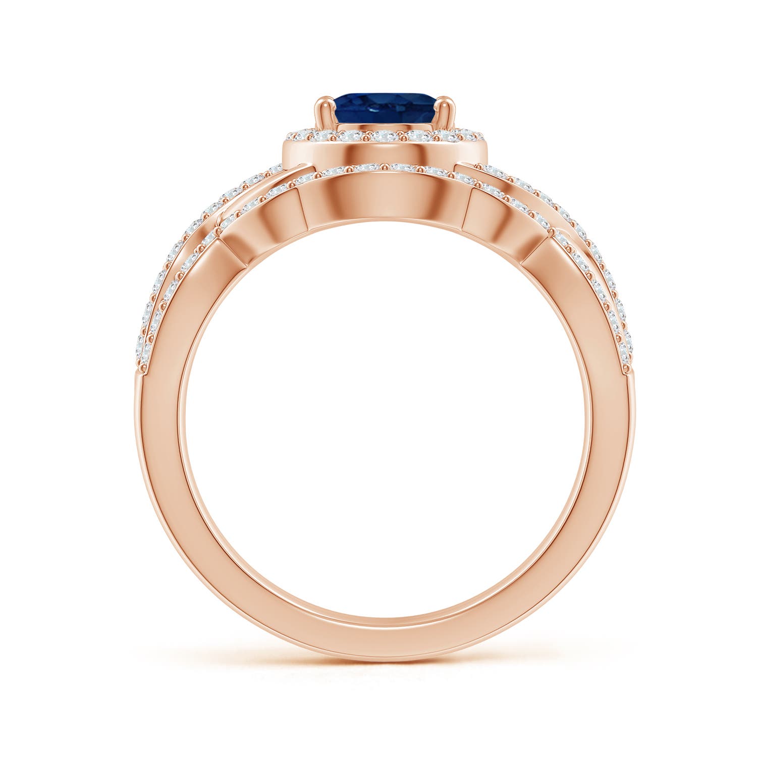 AA - Blue Sapphire / 2.13 CT / 14 KT Rose Gold