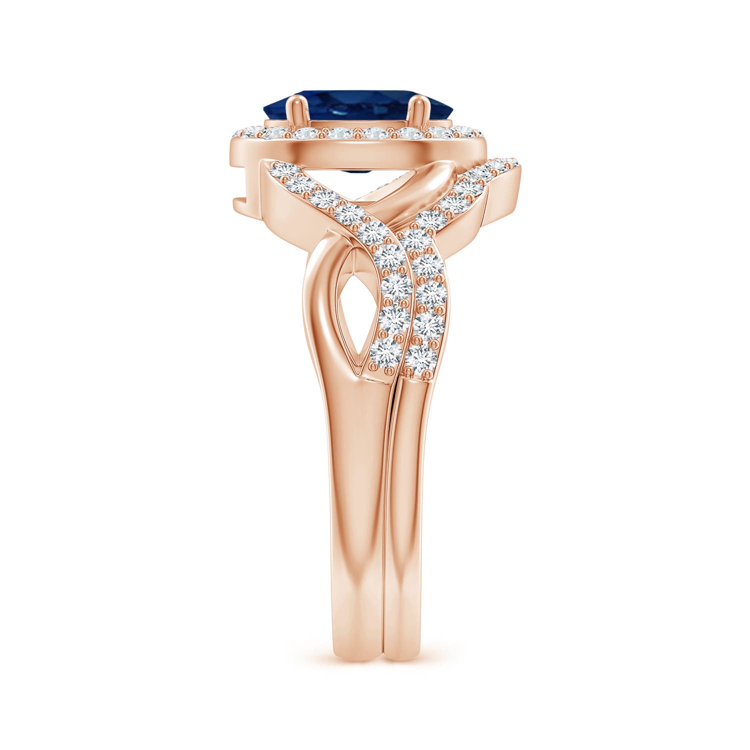 AA - Blue Sapphire / 2.13 CT / 14 KT Rose Gold