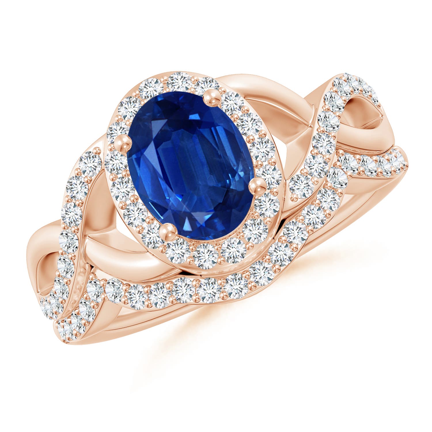 AAA - Blue Sapphire / 2.13 CT / 14 KT Rose Gold