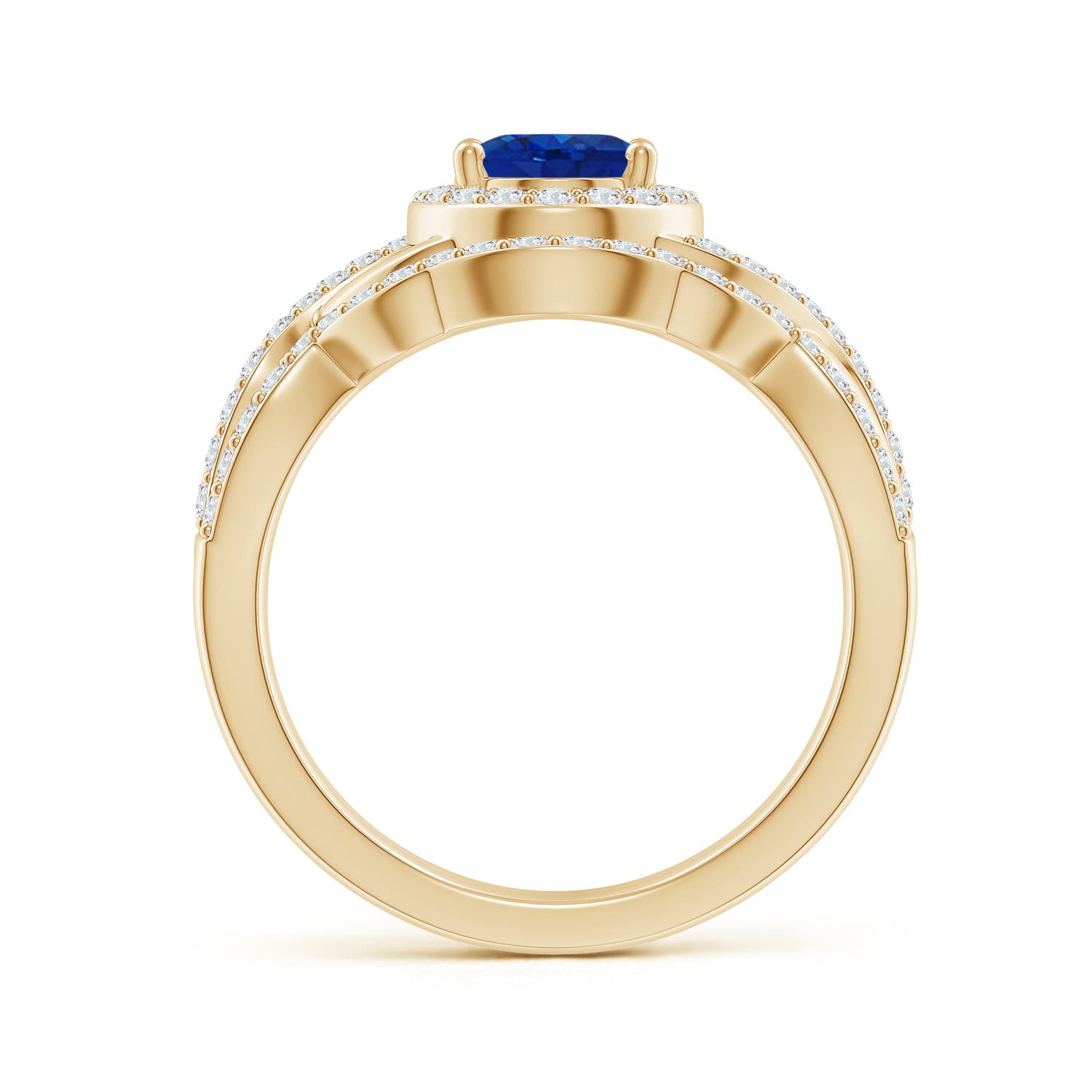 AAA - Blue Sapphire / 2.13 CT / 14 KT Yellow Gold