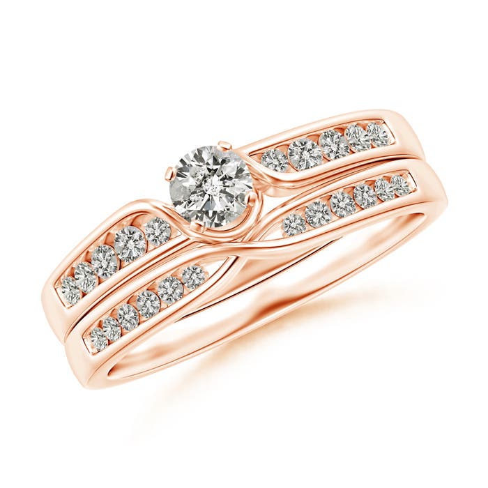 J I2 / 0.45 CT / 14 KT Rose Gold