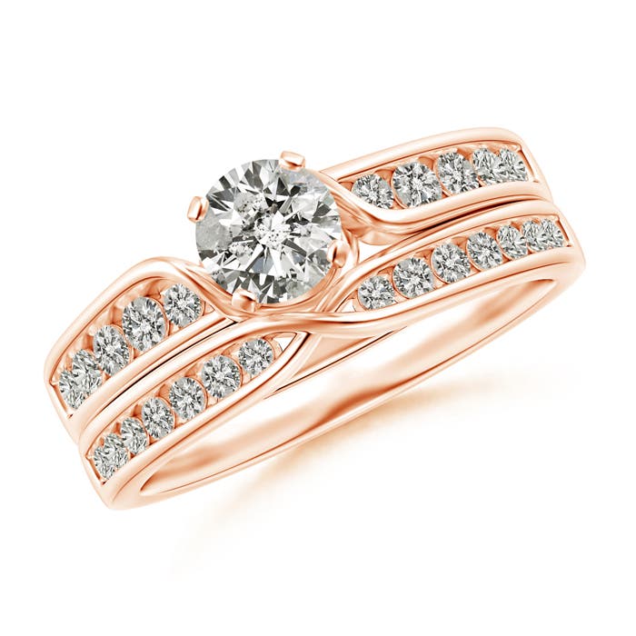 J I2 / 0.95 CT / 14 KT Rose Gold