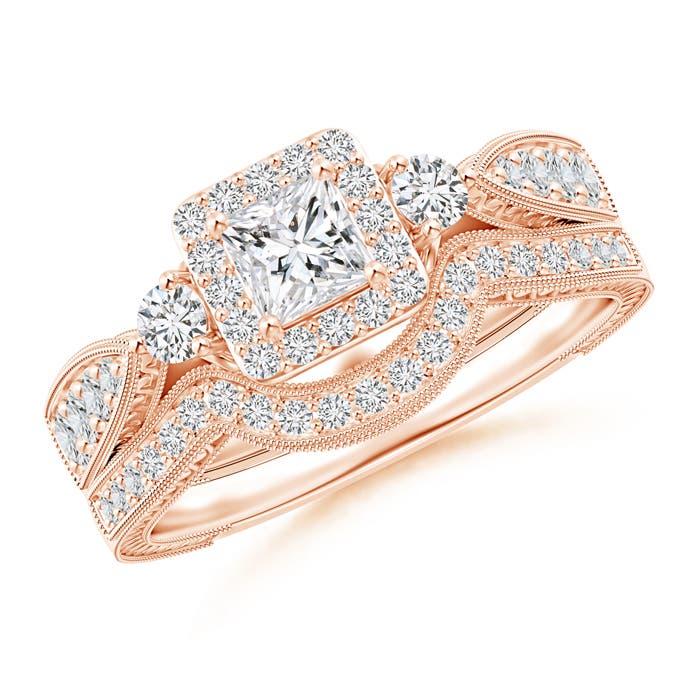 H, SI2 / 0.87 CT / 14 KT Rose Gold