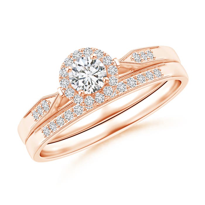 H, SI2 / 0.39 CT / 14 KT Rose Gold